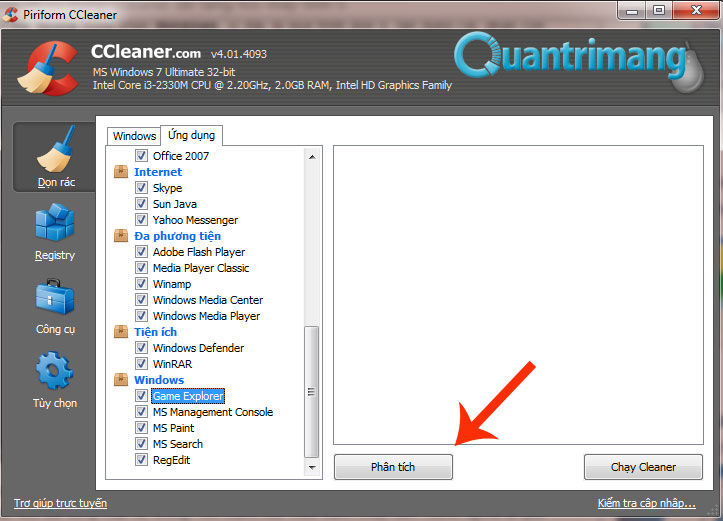 Cách xoá file lặp bằng CCleaner