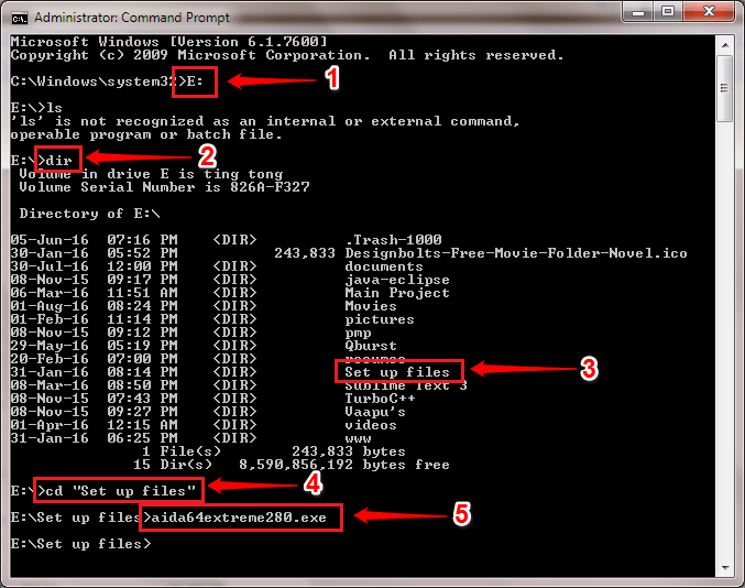 cửa sổ command prompt