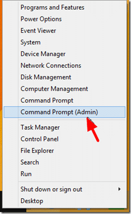 Mở Command Prompt dưới quyền Admin