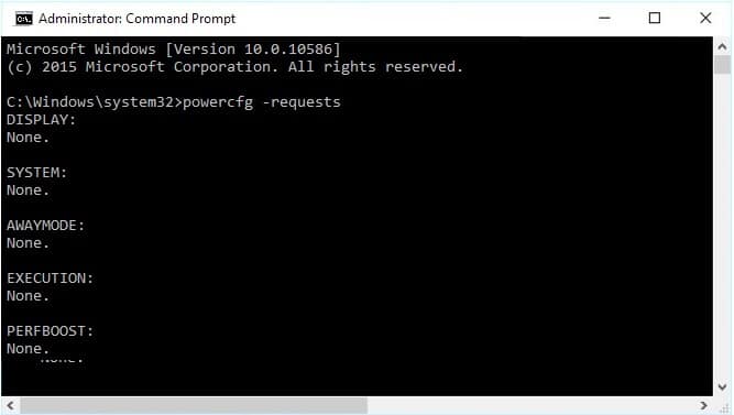 nhập câu lệnh dưới đây vào cửa sổ Command Prompt