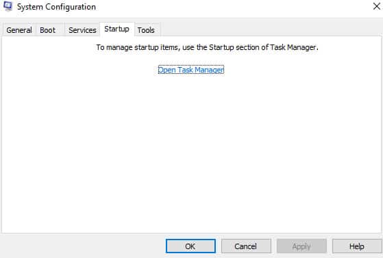 Tab Startup