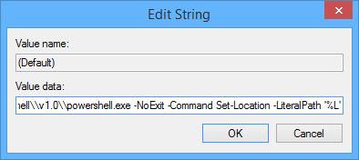 cửa sổ Edit string