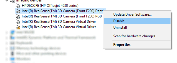 chọn Disable