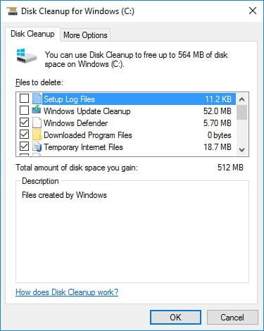Disk Cleanup