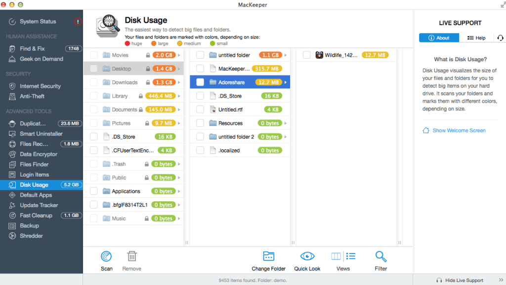 Disk Usage