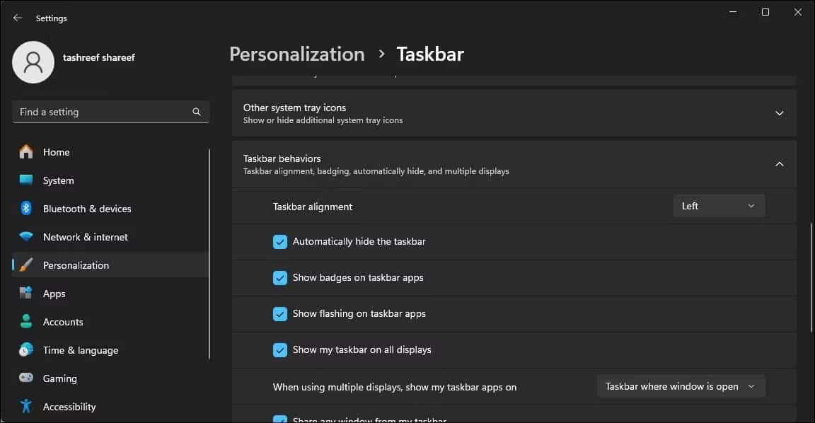 edge-chrome-an-taskbar-khi-duoc-phong-to-4 Mở rộng phần Taskbar behaviors