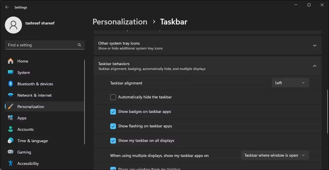 edge-chrome-an-taskbar-khi-duoc-phong-to-5 Bỏ chọn tùy chọn Automatically hide the taskbar