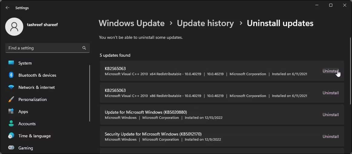 edge-chrome-an-taskbar-khi-duoc-phong-to-7 Gỡ cài đặt bản cập nhật Windows