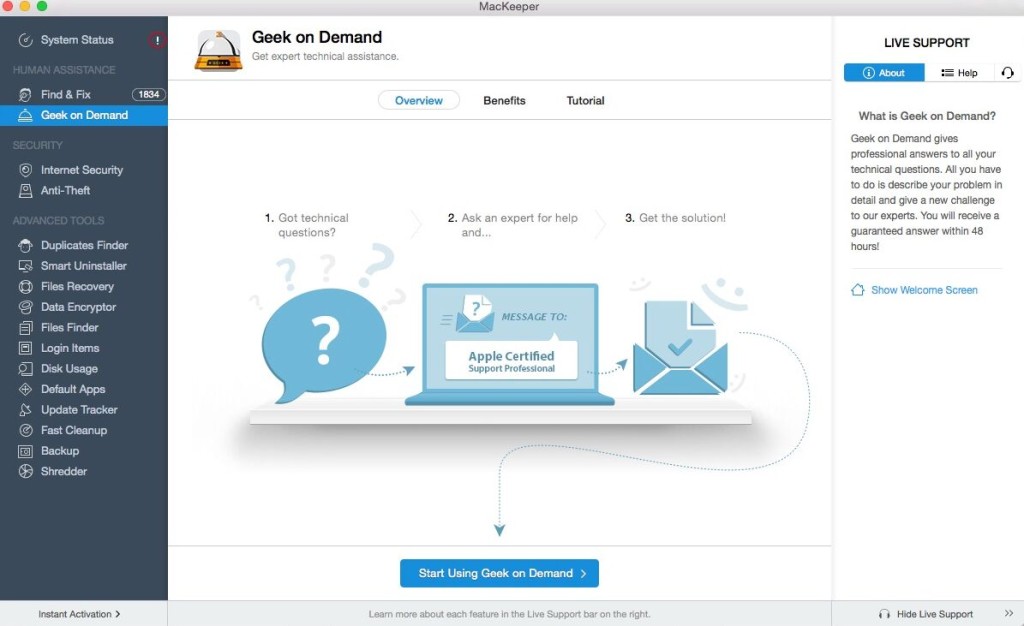 tùy chọn Geek on Demand