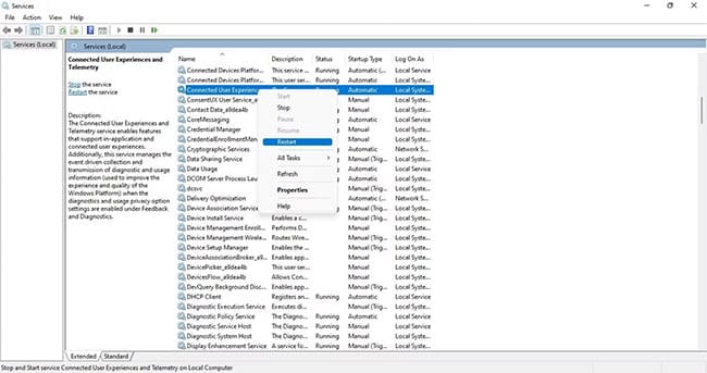 giam-muc-su-dung-cpu-cua-microsoft-compatibility-telemetry-1 Refresh service Connected User Experiences and Telemetry