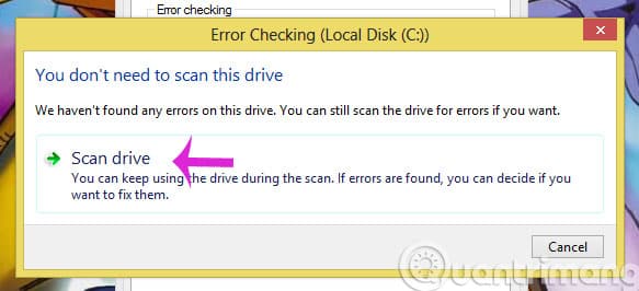 Click Scan Drive