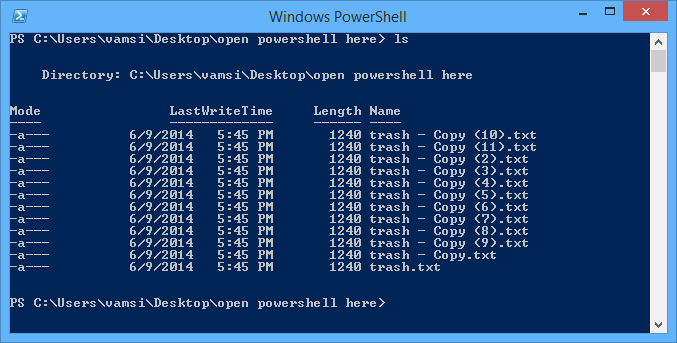 bạn có thể thực hiện bất cứ điều gì mà bạn muốn với Powershell