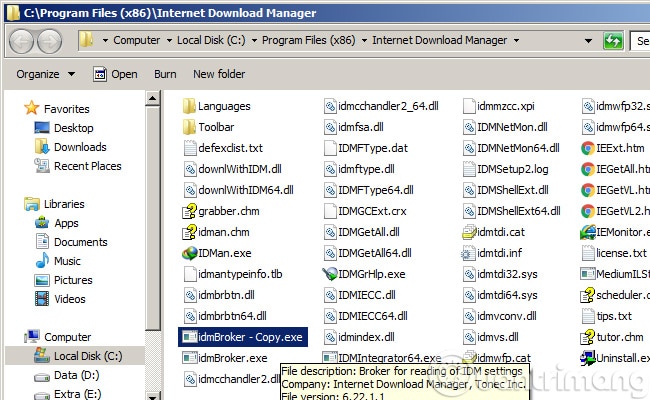Copy thêm 1 file idmBroker