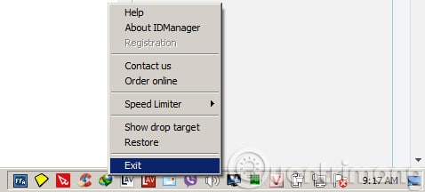 Tắt IDM
