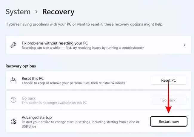 Sử dụng các tùy chọn khắc phục sự cố nâng cao trong Safe Mode