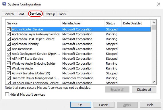 Tab Services (dịch vụ)