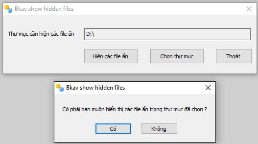 Hiện file ẩn