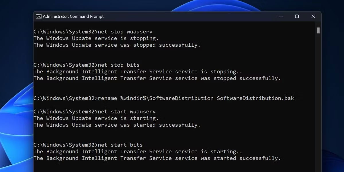 khong-the-thoat-khoi-s-mode-5 Đổi tên thư mục SoftwareDistribution