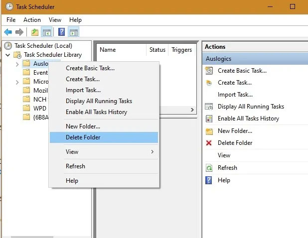 khong-tim-thay-taskschedulerhelper-dll-4 Chọn thư mục nơi lỗi bắt nguồn và xóa nó