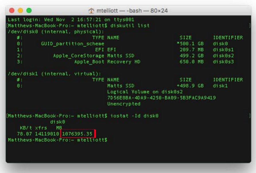 Kiểm tra tuổi thọ của ổ cứng SSD trên Mac OS