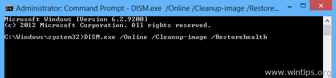 Nhập lệnh vào cửa sổ command prompt