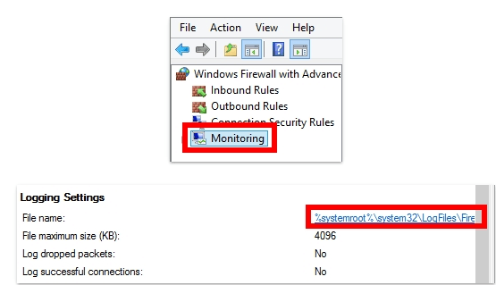 mục Logging Settings
