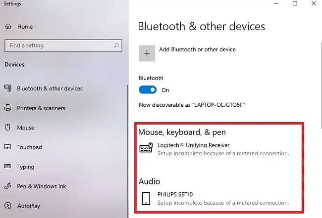 loi-bluetooth-metered-connection-1 Thông báo lỗi “Setup incomplete because of a metered connection” khi kết nối thiết bị