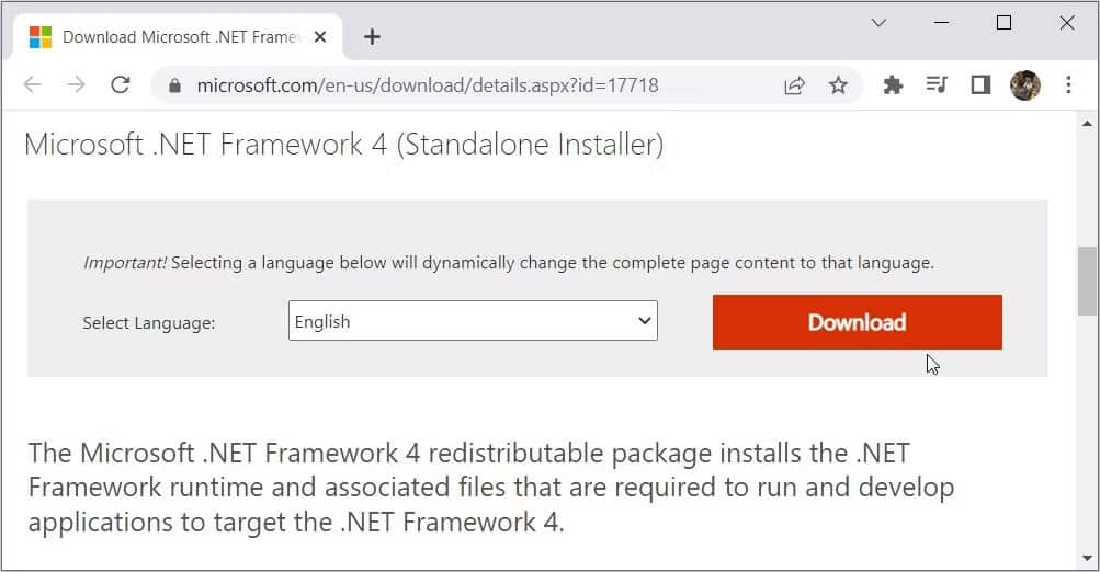 loi-cai-dat-microsoft-net-framework-4-0x800c0006-3 Tải xuống Dot NET Framework 4 bằng tùy chọn Standalone Installer