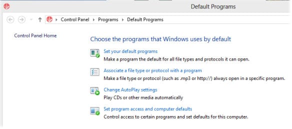 loi-couldn-t-mount-file-the-disc-image-file-is-corrupted-2 Đi đến Control Panel > Default Programs