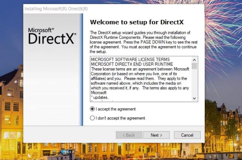 loi-dxgi-error-device-removed-10 Nhấp vào I accept the agreement