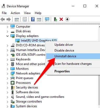 loi-khong-phat-hien-man-hinh-thu-hai-4 Chọn Uninstall device