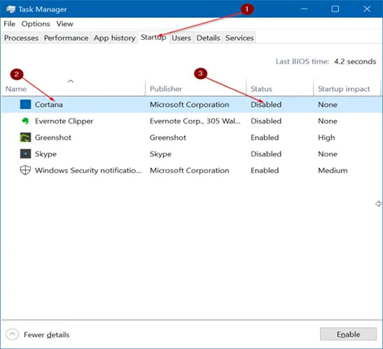 loi-khong-the-dong-cua-so-cortana-4 Nhấp vào tùy chọn Disable
