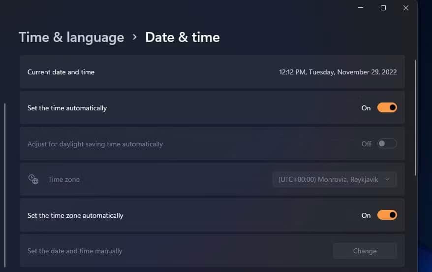 loi-kich-hoat-windows-0x803f700f-2 Tùy chọn Set time automatically trong Settings