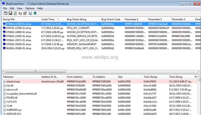 Làm thế nào để tìm ra nguyên nhân gây lỗi System Crash từ các file BSOD Minidumb?