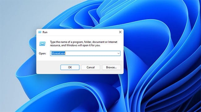loi-microsoft-store-0x80004003-8 Nhập wsreset.exe trong hộp Open