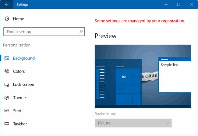 Lỗi “không thể thay đổi hình nền desktop” trên Windows 10, đây là cách sửa lỗi