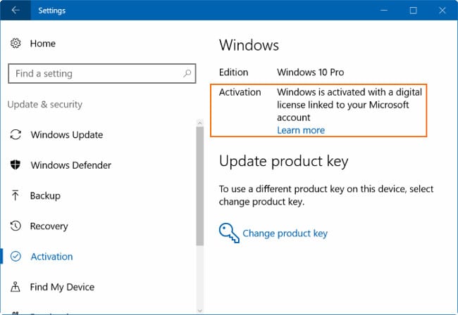 Kiểm tra trạng thái activate của Windows 10