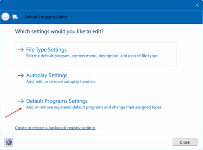 Tải phiên bản Default Programs Editor mới nhất về máy