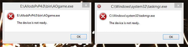 loi-the-device-is-not-ready-khi-chay-file-exe-1 Lỗi “The device is not ready” khi chạy file .exe