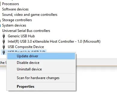 loi-the-parameter-is-incorrect-4 Cập nhật driver USB và ổ đĩa