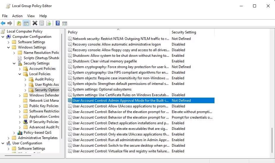 loi-windows-cannot-access-the-specified-device-10 Cửa sổ Local Group Policy Editor