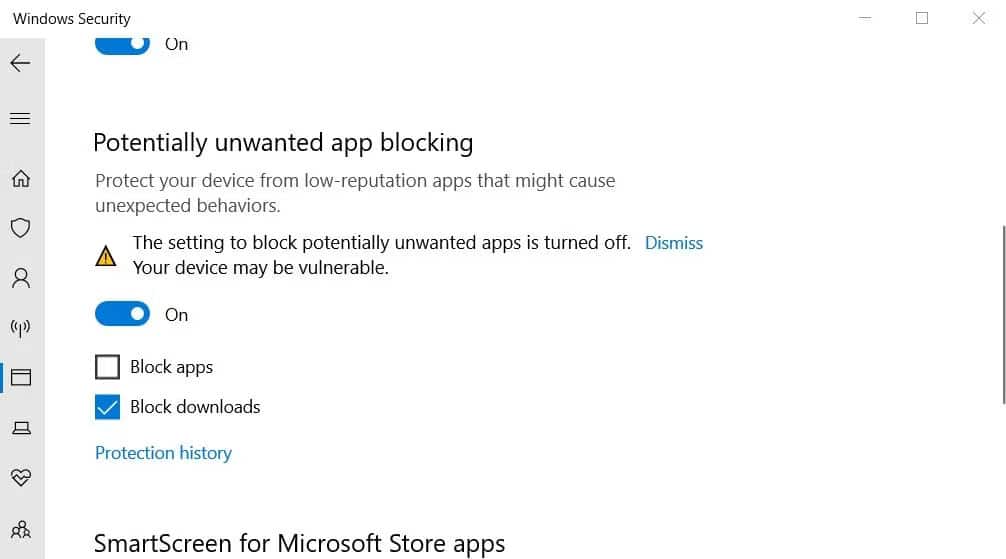 loi-windows-cannot-access-the-specified-device-2 Hộp kiểm Block apps