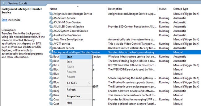 loi-windows-update-0x80240fff-3 Khởi động lại các service Windows Update