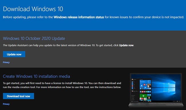 loi-windows-update-0x80240fff-4 Cài đặt phiên bản Windows mới nhất theo cách thủ công