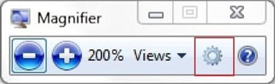 Phóng to, thu nhỏ với công cụ sẵn có trong Windows
