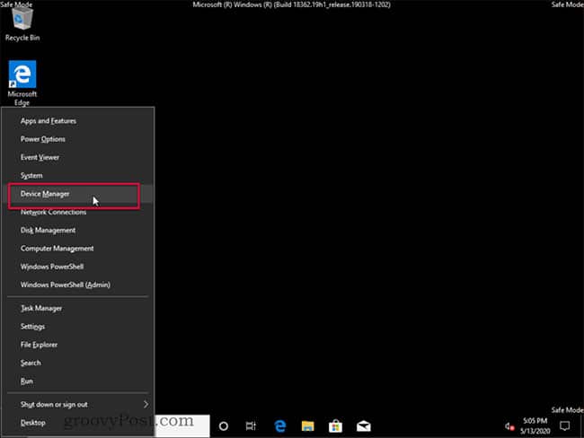 man-hinh-bi-den-7 Chọn Device Manager