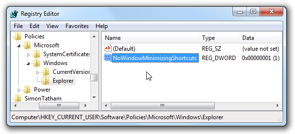 NoWindowMinimizingShortcuts