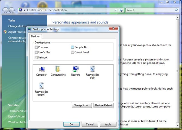 Mất Recycle Bin