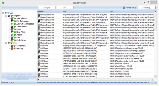 Phần mềm Registry Fixer