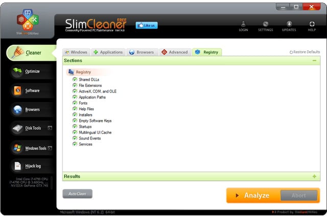 Phần mềm SlimCleaner Free